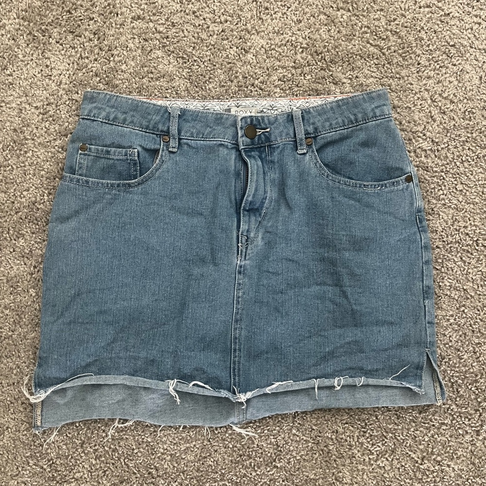 Roxy Light Blue Denim Skirt